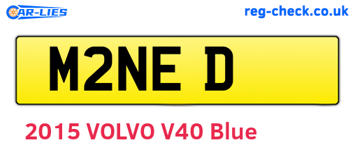 M2NED are the vehicle registration plates.
