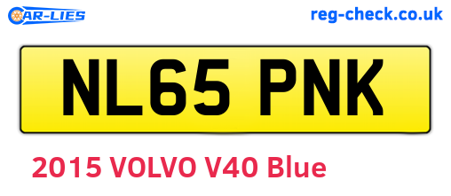 NL65PNK are the vehicle registration plates.