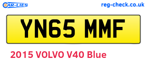 YN65MMF are the vehicle registration plates.
