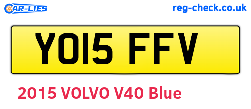 YO15FFV are the vehicle registration plates.
