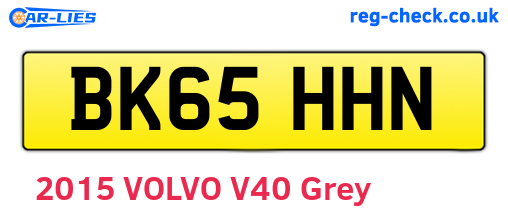 BK65HHN are the vehicle registration plates.