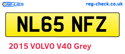 NL65NFZ are the vehicle registration plates.