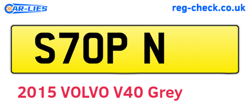 S7OPN are the vehicle registration plates.