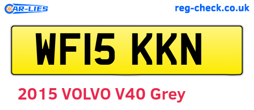WF15KKN are the vehicle registration plates.