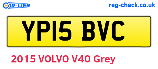 YP15BVC are the vehicle registration plates.