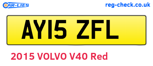 AY15ZFL are the vehicle registration plates.
