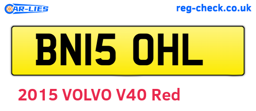 BN15OHL are the vehicle registration plates.