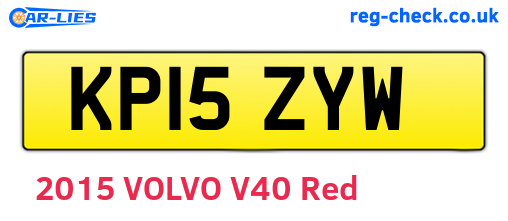 KP15ZYW are the vehicle registration plates.