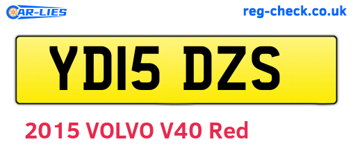 YD15DZS are the vehicle registration plates.