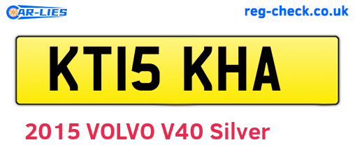 KT15KHA are the vehicle registration plates.