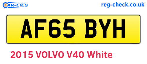 AF65BYH are the vehicle registration plates.