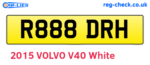 R888DRH are the vehicle registration plates.
