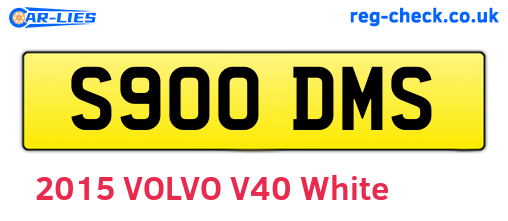 S900DMS are the vehicle registration plates.