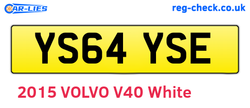 YS64YSE are the vehicle registration plates.