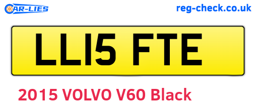 LL15FTE are the vehicle registration plates.