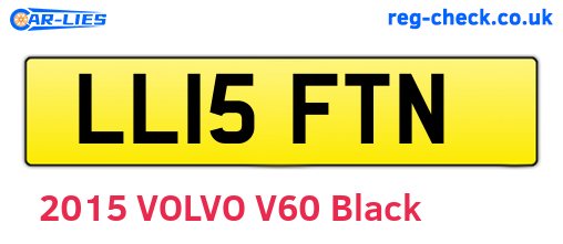 LL15FTN are the vehicle registration plates.