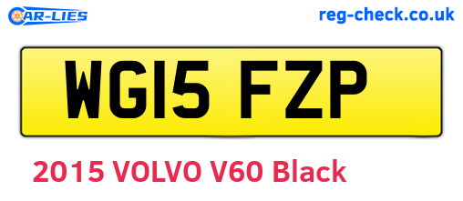 WG15FZP are the vehicle registration plates.