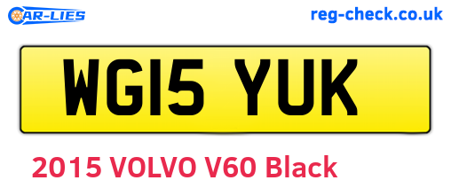WG15YUK are the vehicle registration plates.
