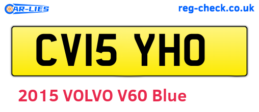 CV15YHO are the vehicle registration plates.