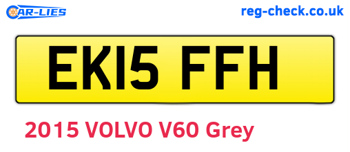 EK15FFH are the vehicle registration plates.