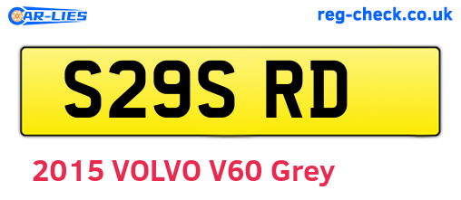 S29SRD are the vehicle registration plates.