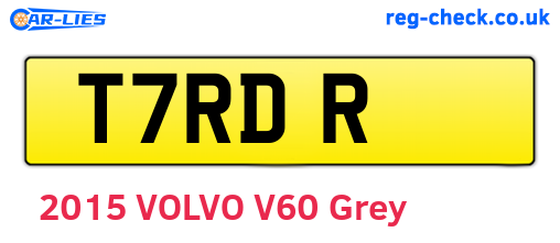 T7RDR are the vehicle registration plates.