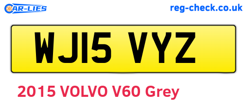 WJ15VYZ are the vehicle registration plates.