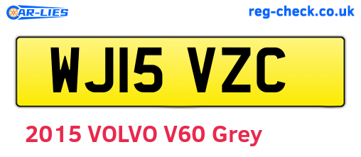 WJ15VZC are the vehicle registration plates.