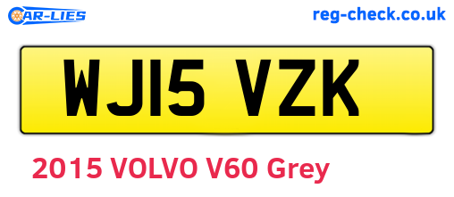 WJ15VZK are the vehicle registration plates.