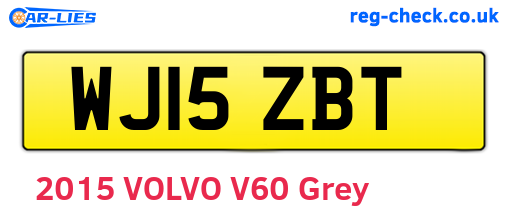 WJ15ZBT are the vehicle registration plates.