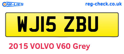 WJ15ZBU are the vehicle registration plates.