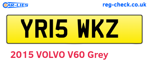 YR15WKZ are the vehicle registration plates.