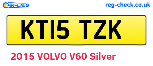 KT15TZK are the vehicle registration plates.