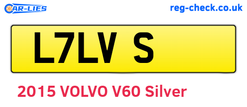 L7LVS are the vehicle registration plates.