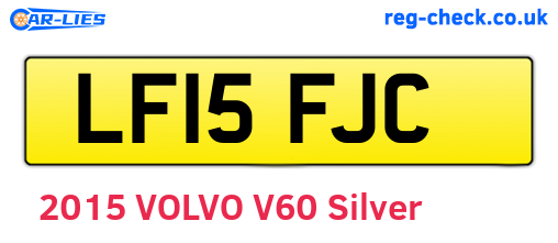 LF15FJC are the vehicle registration plates.
