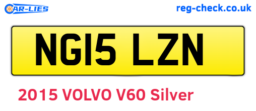 NG15LZN are the vehicle registration plates.