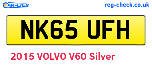NK65UFH are the vehicle registration plates.