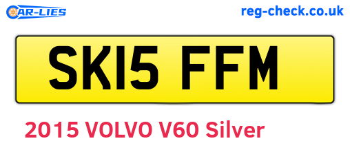 SK15FFM are the vehicle registration plates.