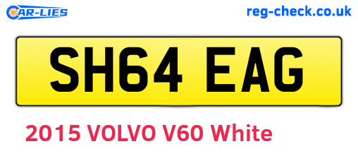 SH64EAG are the vehicle registration plates.