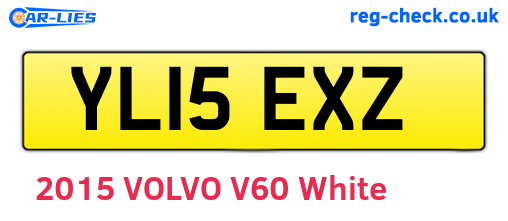YL15EXZ are the vehicle registration plates.