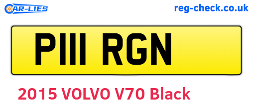 P111RGN are the vehicle registration plates.