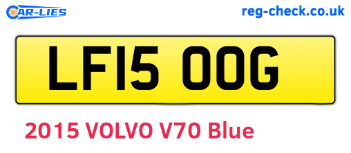 LF15OOG are the vehicle registration plates.
