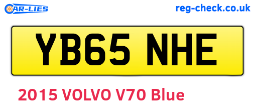YB65NHE are the vehicle registration plates.