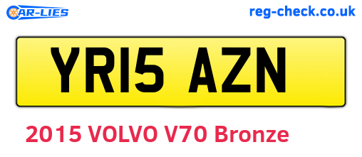 YR15AZN are the vehicle registration plates.