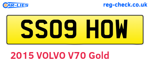 SS09HOW are the vehicle registration plates.
