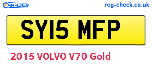 SY15MFP are the vehicle registration plates.