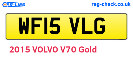 WF15VLG are the vehicle registration plates.