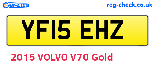 YF15EHZ are the vehicle registration plates.