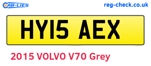 HY15AEX are the vehicle registration plates.