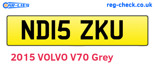 ND15ZKU are the vehicle registration plates.